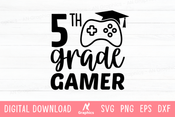 5th Grade Gamer SVG Design