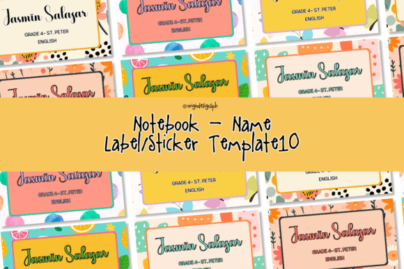 Canva Template - Name Labels10 PLR: A Back-to-School Essential for Parents and Educators