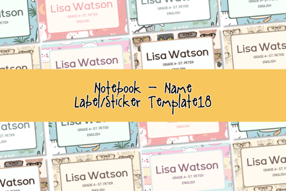 Canva Template - Name Labels18 PLR: A Strategic Tool for Back-to-School Organization