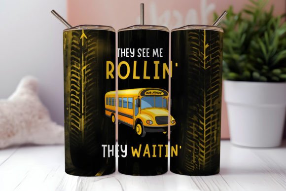 Enhance Your Back-to-School Experience with the School Bus Tumbler PNG Design