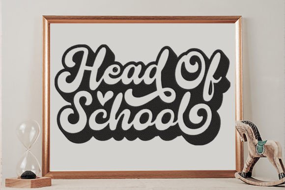 Head of School: A Whimsical Embroidery Design for Everyday Creativity