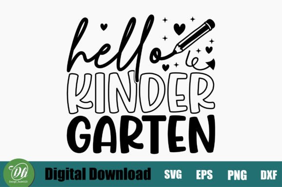 Hello Kinder Garten SVG Design: A Versatile Tool for Creative Projects