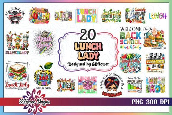 Lunch Lady Sublimation Bundle