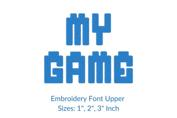 My Game Font: A Versatile Embroidery Solution for Personalized Creations