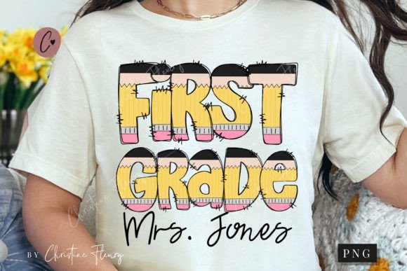 Pencil Doodle First Grade PNG: A Creative Asset for Back to School and Beyond