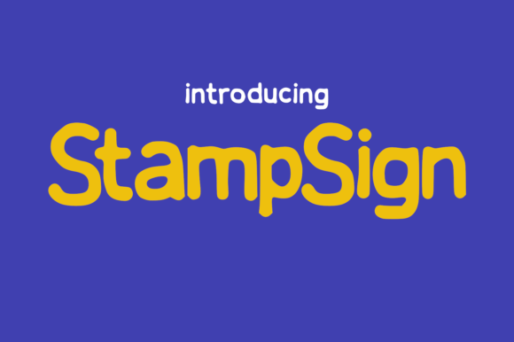 StampSign: A Nostalgic Typographic Delight