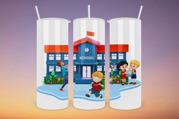 Teacher Gif Tumbler PNG Wrap: A Creative Solution for School-Themed Digital Sublimation Designs