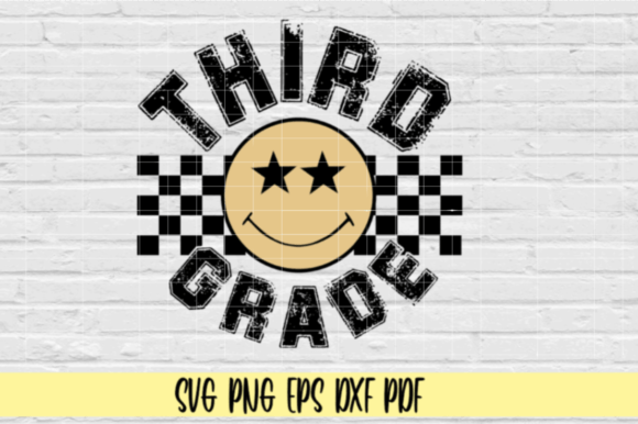 Third Grade Retro SVG PNG EPS DXF PDF: A Versatile Graphic for Educational and Creative Use